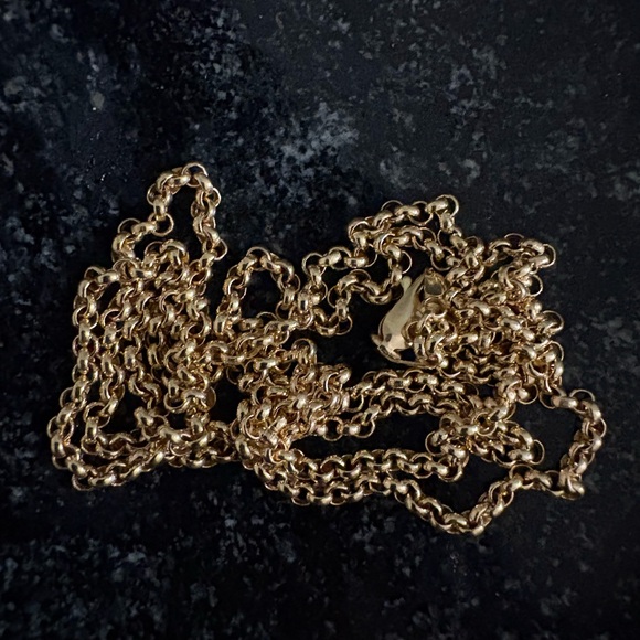 Solid 14k Gold Rolo Chain - Picture 16 of 16